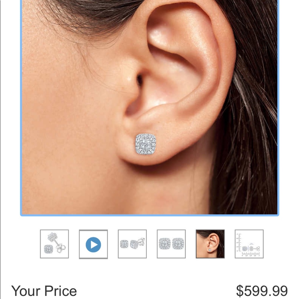 Diamond Earring Stud - image 1